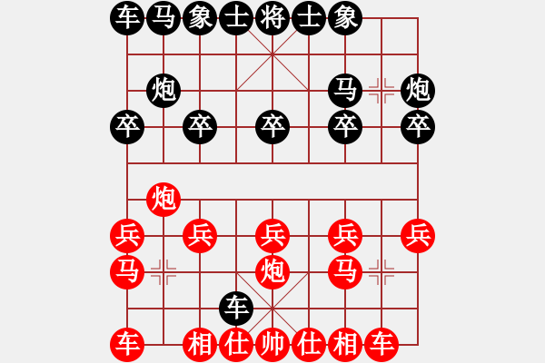 象棋棋谱图片：bbboy002[红] -VS- 黄河合乎[黑] - 步数：10 