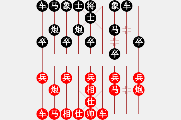 象棋棋譜圖片：過宮炮應(yīng)飛相(業(yè)四升業(yè)五評測對局)我后勝 - 步數(shù)：10 