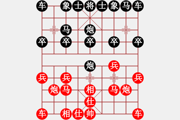 象棋棋譜圖片：忠誠(chéng)衛(wèi)士[420815304] -VS- 橫才俊儒[292832991] - 步數(shù)：10 