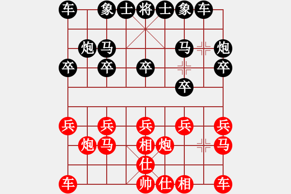 象棋棋譜圖片：州0618紅負葬心【起馬局】 - 步數(shù)：10 