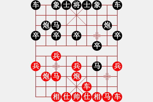 象棋棋譜圖片：橫才俊儒[292832991] -VS- 夢(mèng)想成真[2660316772] - 步數(shù)：10 