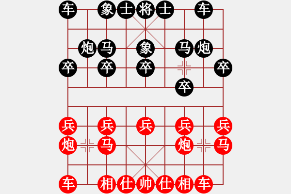 象棋棋谱图片：河南省 何媛 胜 河北省 潘芮棋 - 步数：10 