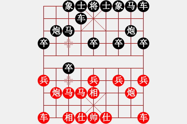 象棋棋譜圖片：劉東平先勝董.pgn - 步數(shù)：10 