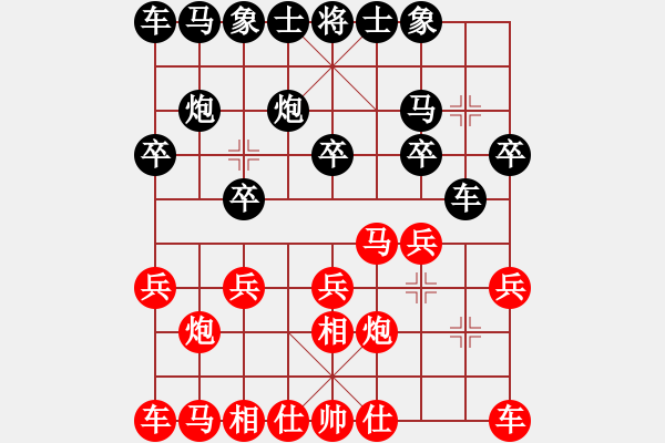 象棋棋譜圖片：空無(9星)-和-太湖棋神(5弦) - 步數(shù)：10 