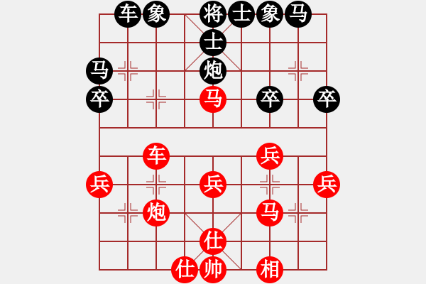 象棋棋譜圖片：學習 -VS- 掌握幸福[2045857057] - 步數(shù)：30 