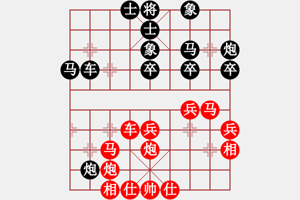 象棋棋譜圖片：三星上將(1段)-勝-海軍司令(4段) - 步數(shù)：40 