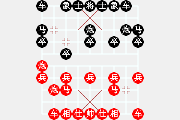 象棋棋譜圖片：44局 A04- 巡河炮局-小蟲引擎23層(2117) 先勝 徐庶(2100) - 步數(shù)：10 