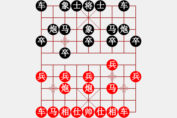 象棋棋譜圖片：包包包(5段)-勝-痛快(8段) - 步數(shù)：10 