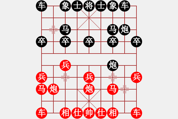 象棋棋譜圖片：與眾不同[紅] -VS- 冰冰[黑] - 步數(shù)：10 