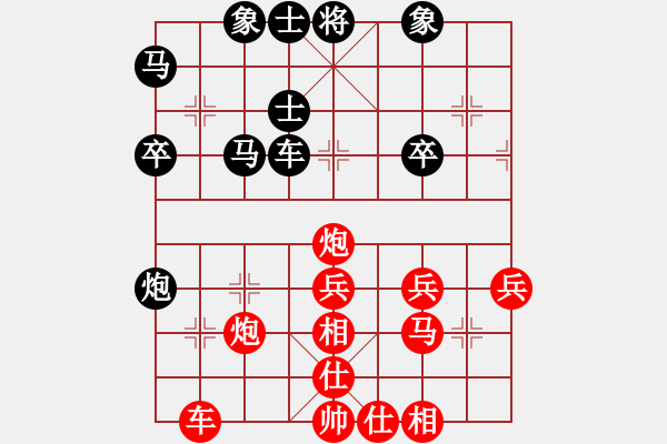 象棋棋譜圖片：情弈論壇(9星)-勝-紅顏守空枕(2星) - 步數(shù)：40 