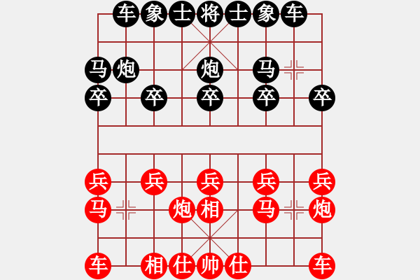 象棋棋譜圖片：中炮應(yīng)仕角炮(業(yè)三升業(yè)四評測對局)我后勝 - 步數(shù)：10 