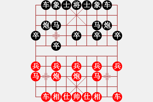 象棋棋谱图片：吴安勤(1段)-胜-楚汉争霸(3段) - 步数：10 