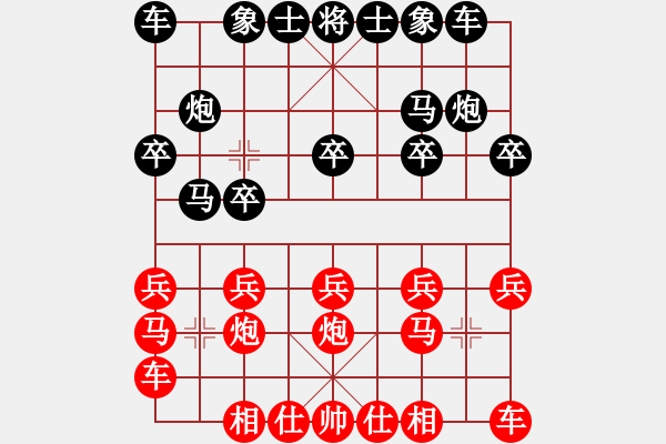 象棋棋譜圖片：十番棋第3局馮秘書長先負(fù)南風(fēng)喃 - 步數(shù)：10 