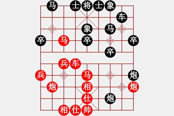 象棋棋譜圖片：切菜刀(6段)-和-電腦測(cè)試(7段) - 步數(shù)：30 