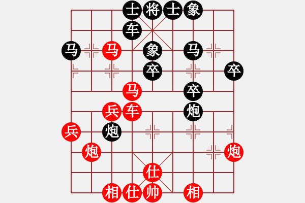 象棋棋譜圖片：切菜刀(6段)-和-電腦測(cè)試(7段) - 步數(shù)：40 