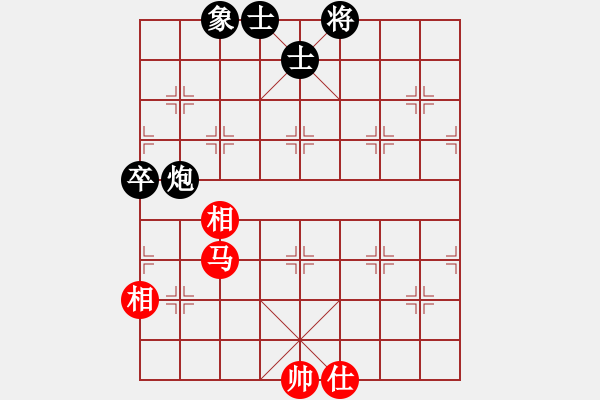 象棋棋譜圖片：五七炮炮8進(jìn)4，馬7進(jìn)6變，，天地友情(5段)-和-書房陽光(日帥) - 步數(shù)：100 