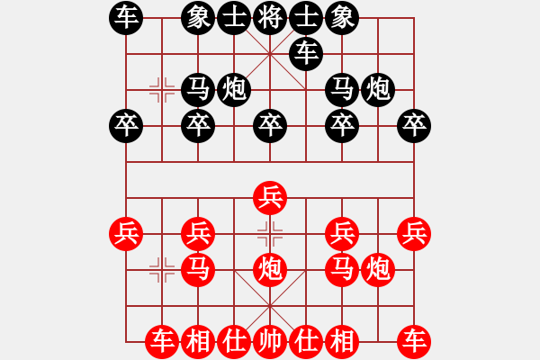 象棋棋譜圖片：方九兒【先和】寧波戚文卿(2015-8-10大師網(wǎng)大師棋室) - 步數(shù)：10 