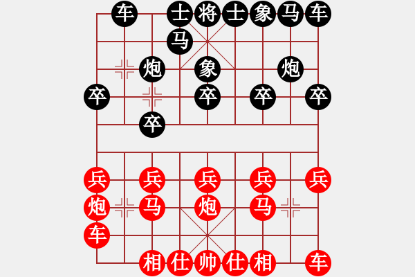 象棋棋譜圖片：1834局 A03-邊炮局-旋風引擎23層(2830) 先勝 許褚(1300) - 步數：10 