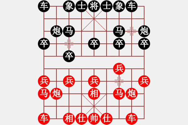 象棋棋譜圖片：王征 先和 高云路 - 步數(shù)：10 