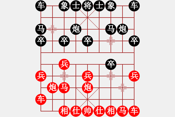 象棋棋譜圖片：xiaohui[1109336595] -負(fù)- 苗一[106591051] - 步數(shù)：10 