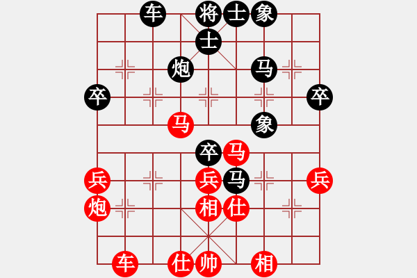 象棋棋譜圖片：千山棋師(9段)-勝-傻貝子(1段) - 步數(shù)：40 