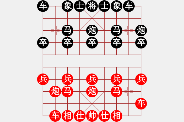 象棋棋譜圖片：中炮橫車右肋進(jìn)7兵對(duì)三步虎轉(zhuǎn)列手炮巡河車 - 步數(shù)：10 