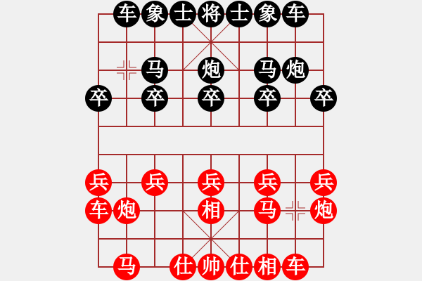 象棋棋譜圖片：2022.1.30.9JJ五分鐘后勝飛相局對(duì)左中炮 - 步數(shù)：10 