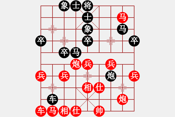 象棋棋譜圖片：小雨點(diǎn)兒(9星)-負(fù)-烏金中槍劉(6星) - 步數(shù)：40 