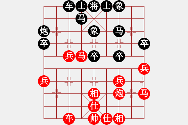 象棋棋譜圖片：西沽公園(6段)-和-禁區(qū)侵入者(7段) - 步數(shù)：30 