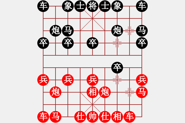 象棋棋譜圖片：20120515 2304 ■特立棋獨(dú)行俠[1018882942] - ■那一炮的溫柔[506885 - 步數(shù)：10 