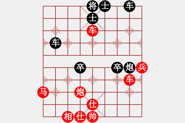 象棋棋譜圖片：葬心紅勝19662840z【五七炮對(duì)屏風(fēng)馬進(jìn)３卒】 - 步數(shù)：60 