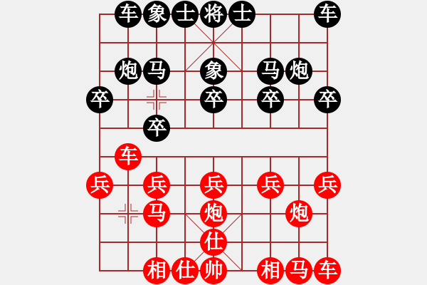 象棋棋譜圖片：azhong[14494746] -VS- 市象棋冠軍 - 步數(shù)：10 