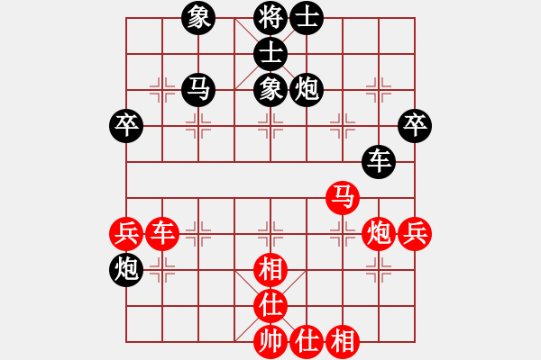 象棋棋譜圖片：中平兌紅五九炮車四進(jìn)二對黑炮2退1 紅車四退四  （黑炮2進(jìn)5） 湘蓉(3段)-負(fù)-貴卿法師(9段) - 步數(shù)：80 