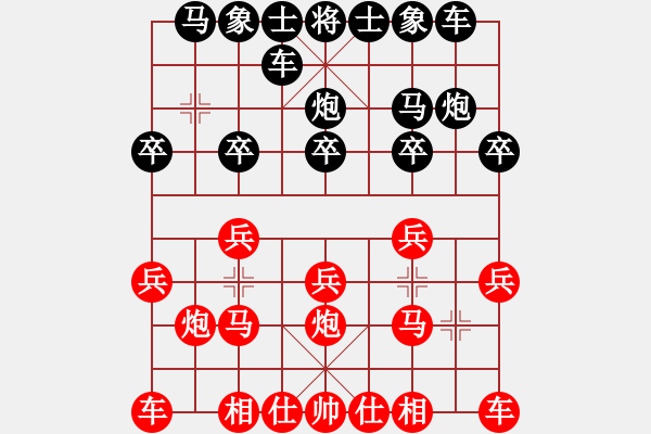 象棋棋谱图片：浙江省 周珈亦 负 广东省 赖坤琳 - 步数：10 