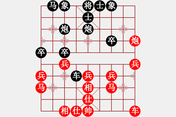 象棋棋譜圖片：昌平棋圣(3弦)-負(fù)-醉棋渡河(1弦) - 步數(shù)：30 