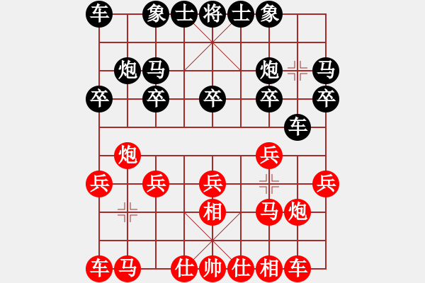 象棋棋譜圖片：pzhg5208[紅] -VS- bbboy002[黑] - 步數(shù)：10 