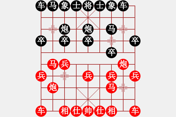 象棋棋譜圖片：wryq(1段)-勝-黃笑(4段) - 步數(shù)：10 