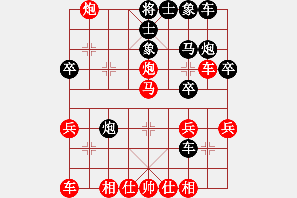 象棋棋譜圖片：東梁莊主(3段)-勝-眼花繚亂(3段) - 步數(shù)：30 