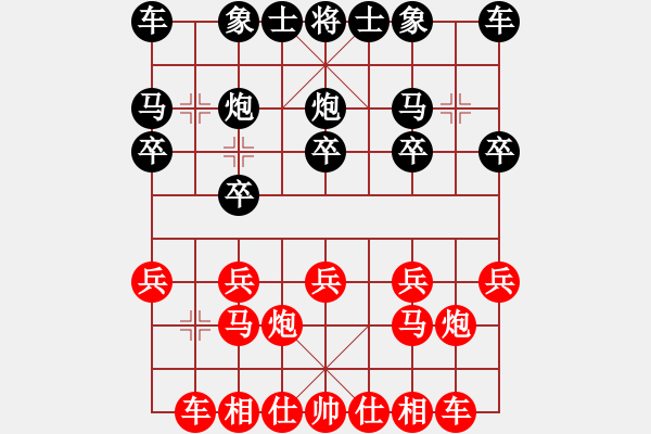 象棋棋譜圖片：李軒       先勝 吳奕 - 步數(shù)：10 