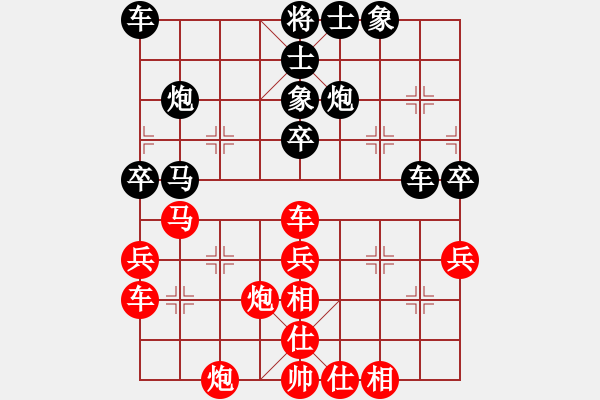 象棋棋譜圖片：紅方車殺底象(著法：紅先勝).PGN - 步數(shù)：40 