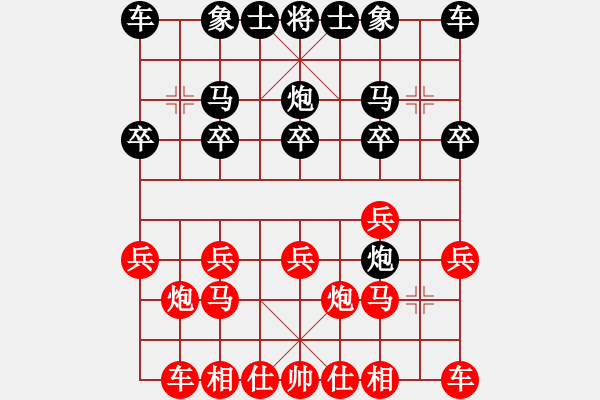 象棋棋谱图片：17第3届傅山杯第4轮 姜波 负 李春宝 - 步数：10 