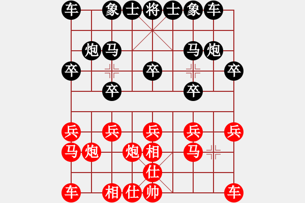 象棋棋譜圖片：社區(qū) 二哥先負(fù)黑手 - 步數(shù)：10 