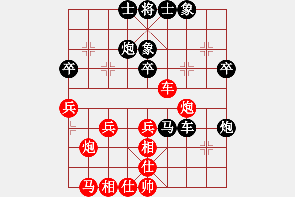 象棋棋譜圖片：社區(qū) 二哥先負(fù)黑手 - 步數(shù)：40 