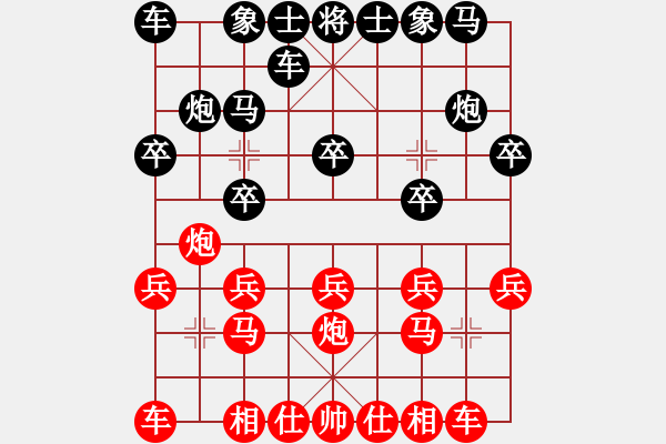 象棋棋谱图片：陆小千(9级)-负-宇宙太医(9段) - 步数：10 
