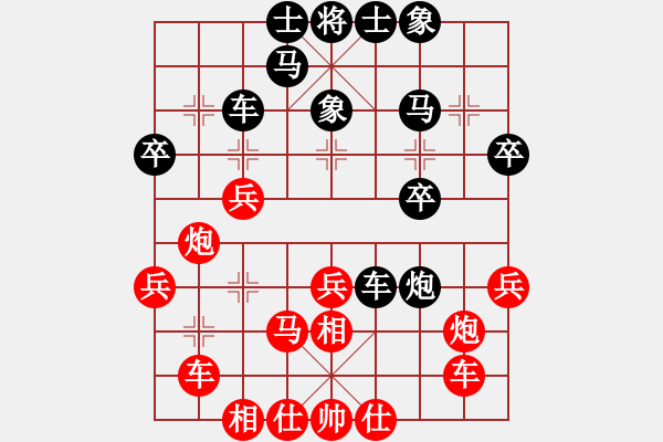 象棋棋譜圖片：掛機(jī)而已豬(5段)-勝-ababav(7段) - 步數(shù)：30 