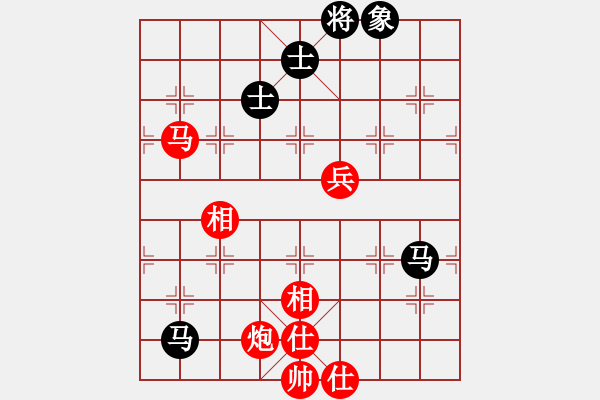 象棋棋譜圖片：郝繼超     先勝 牛保明     - 步數(shù)：100 