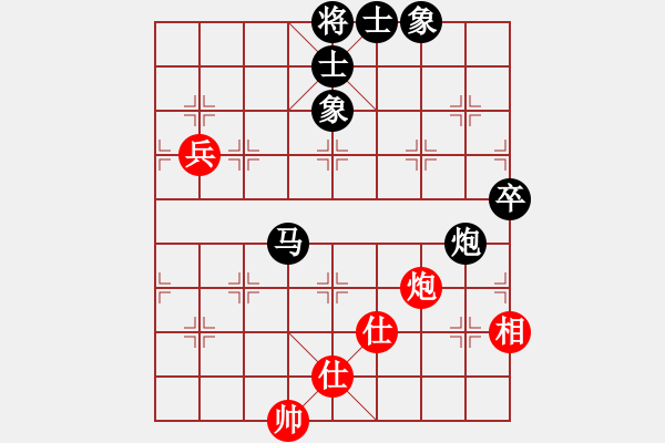 象棋棋譜圖片：全麥牌啤酒(月將)-負-天馬心空(月將) 對兵互進右馬局 紅邊炮 - 步數(shù)：100 