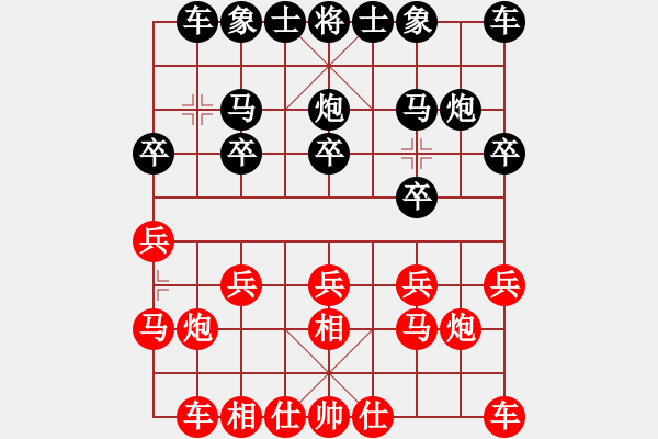 象棋棋譜圖片：邊馬局（QQ業(yè)五升業(yè)六評測對局）黑勝 - 步數(shù)：10 