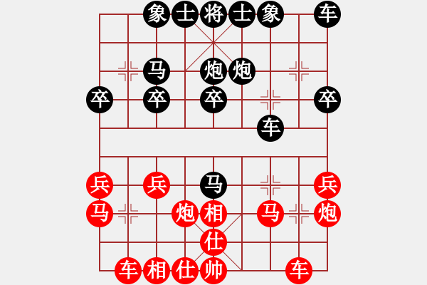 象棋棋譜圖片：3083232(都尉) 負(fù) 450817(校尉) - 步數(shù)：20 