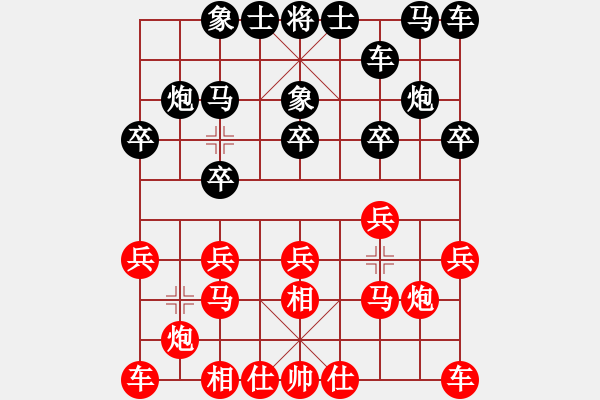 象棋棋譜圖片：炫鋒堂煮酒(月將)-勝-傷心劍客(月將) - 步數(shù)：10 